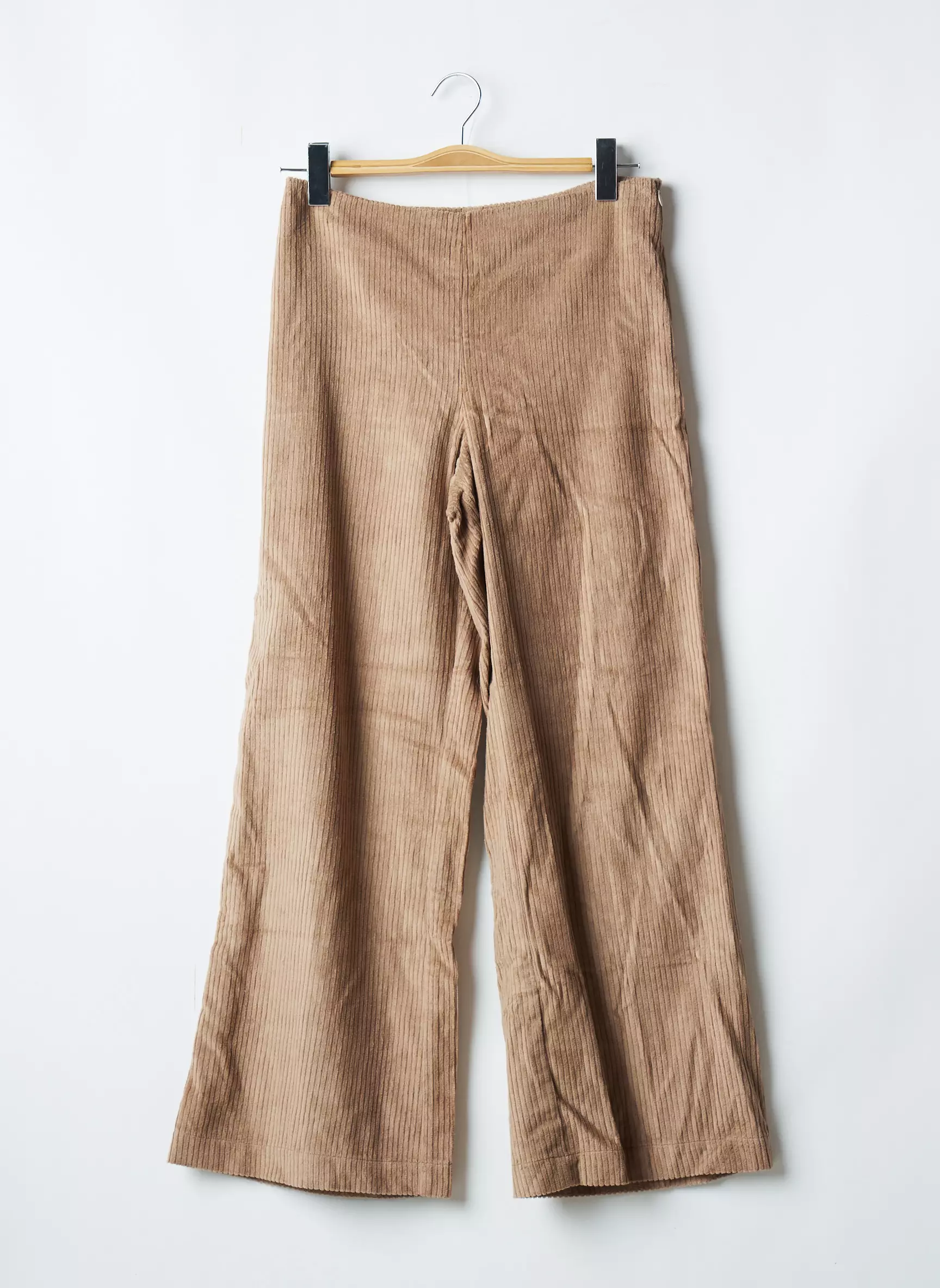 Moi Mili Pantalons Larges Femme couleur beige
