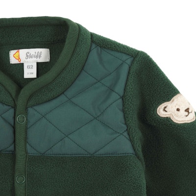 Fleecejacke, dunkelgrün für Jungs