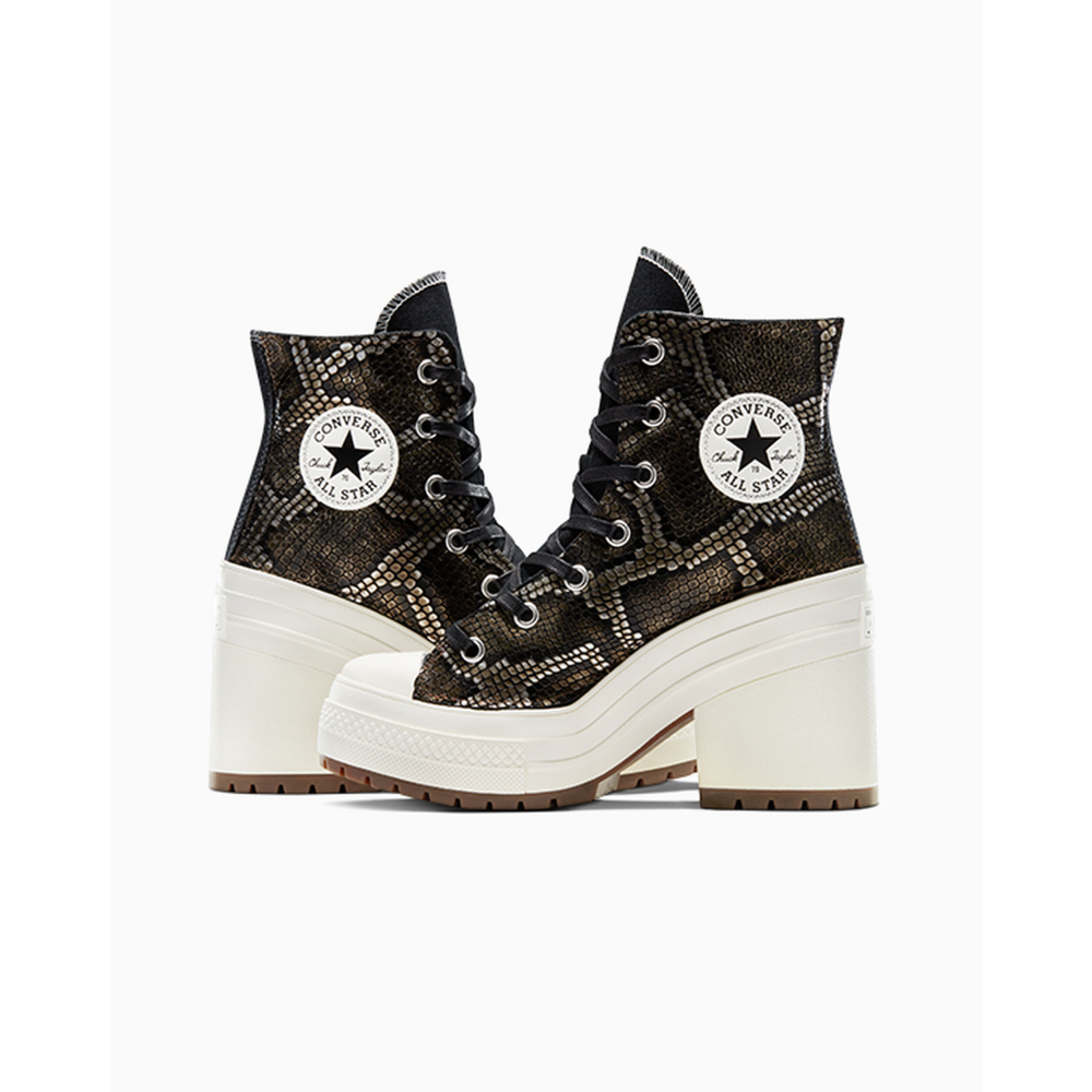 Converse Chuck 70 De Luxe Heel Snakeskin A07917C / schwarz