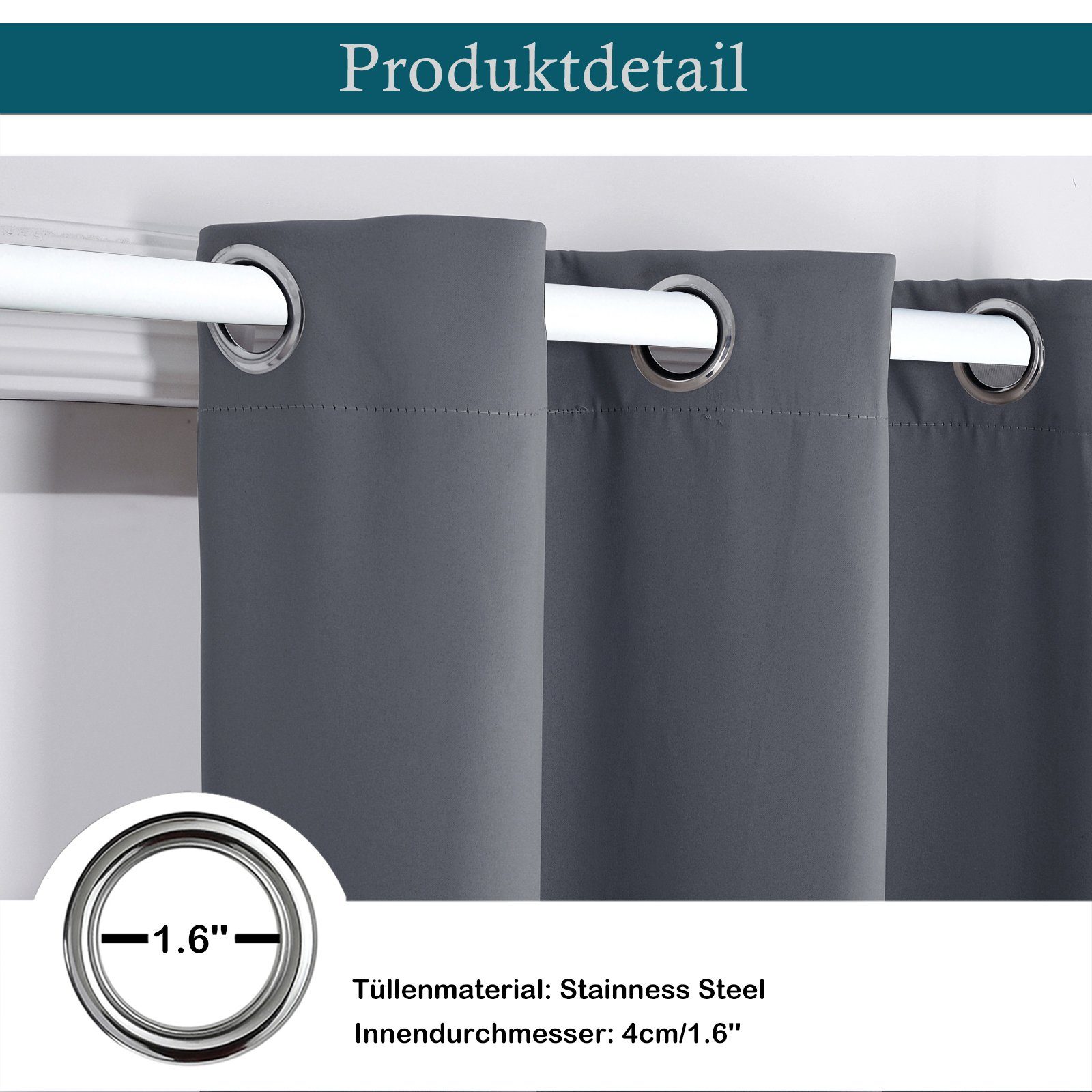 Qelus Raumteiler Verdunkelungstürvorhang Solide Türvorhang Küche Wohnkultur 1 Panel, 1-tlg.