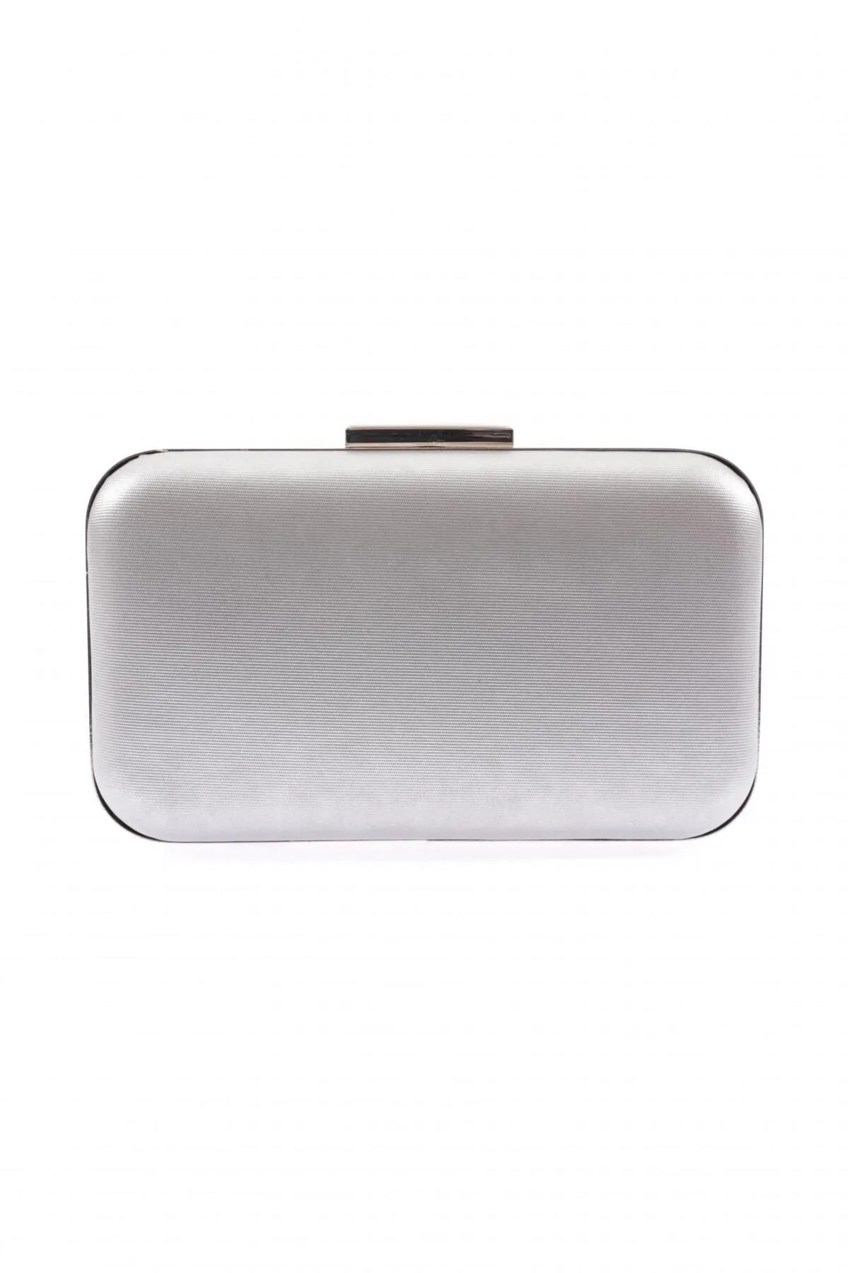 DGN  270-22y Stoff Silber Damen Abendkleid Portfolio Tasche