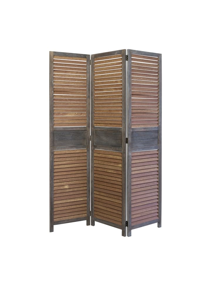 Homestyle4u 3-tlg. Paravent in Braun 120x170 günstig kaufen onesize