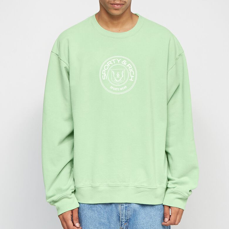 Sporty & Rich Monaco Crewneck sage/white