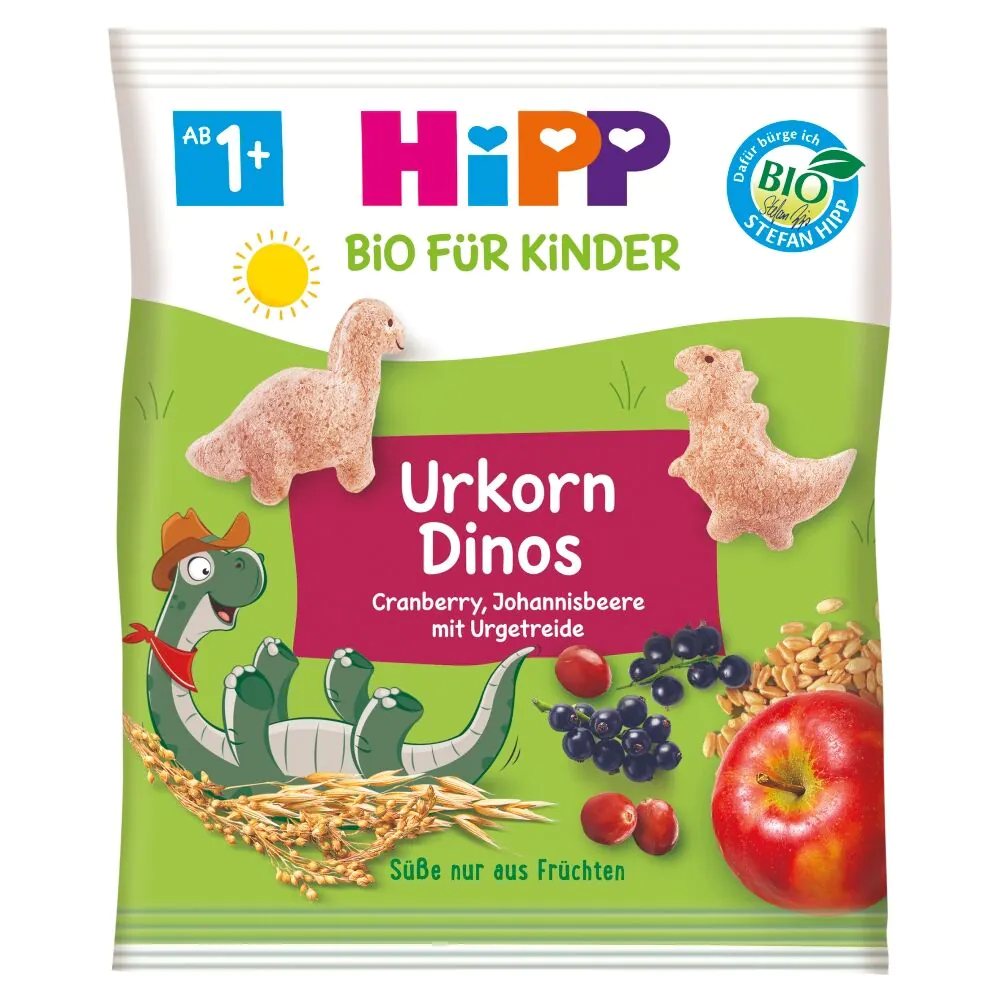Hipp Crispy Dinosaurs Βιολογικό Σνακ 30 γρ.