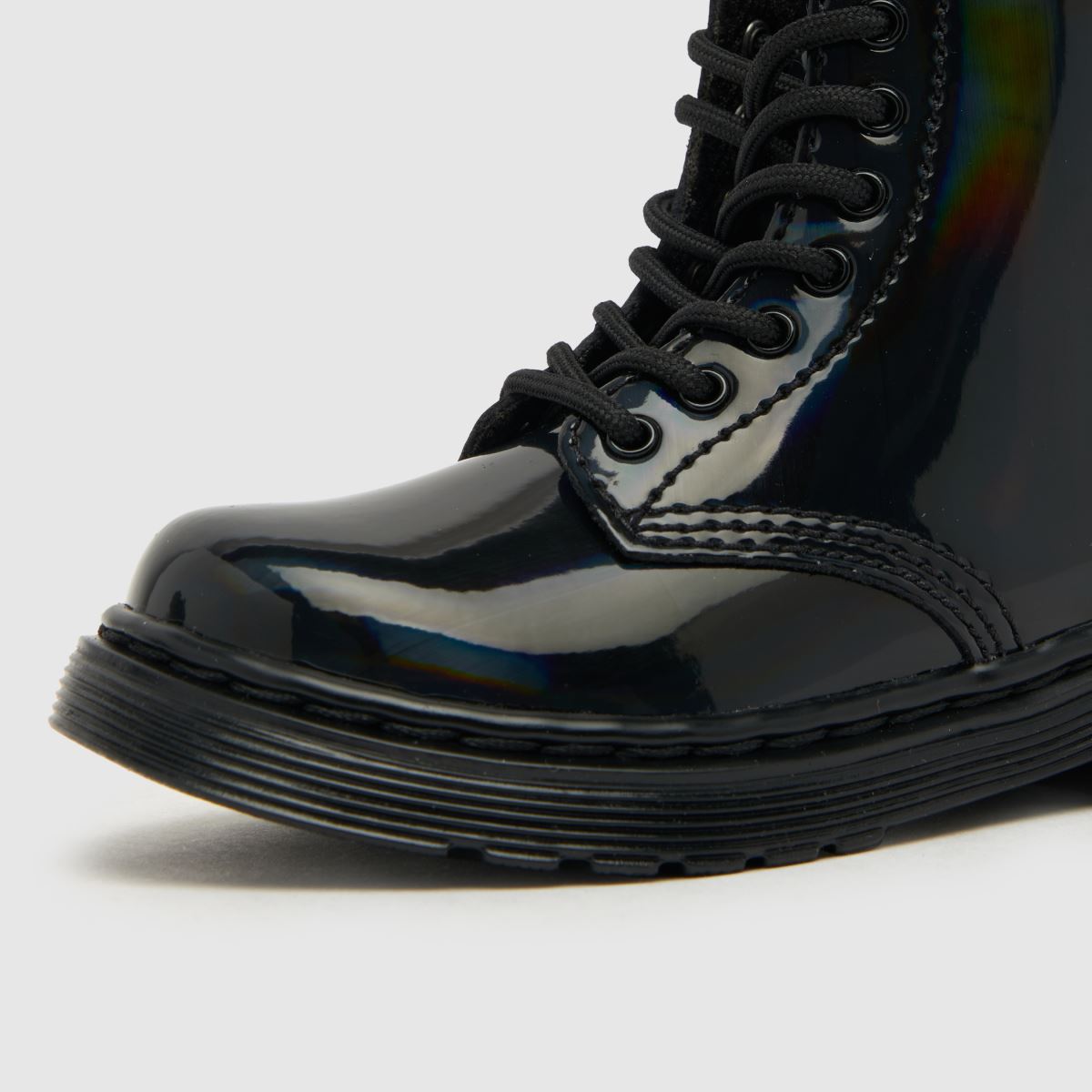 Dr. Martens fekete 1460 szivárványszínű lányka kisgyermek csizma