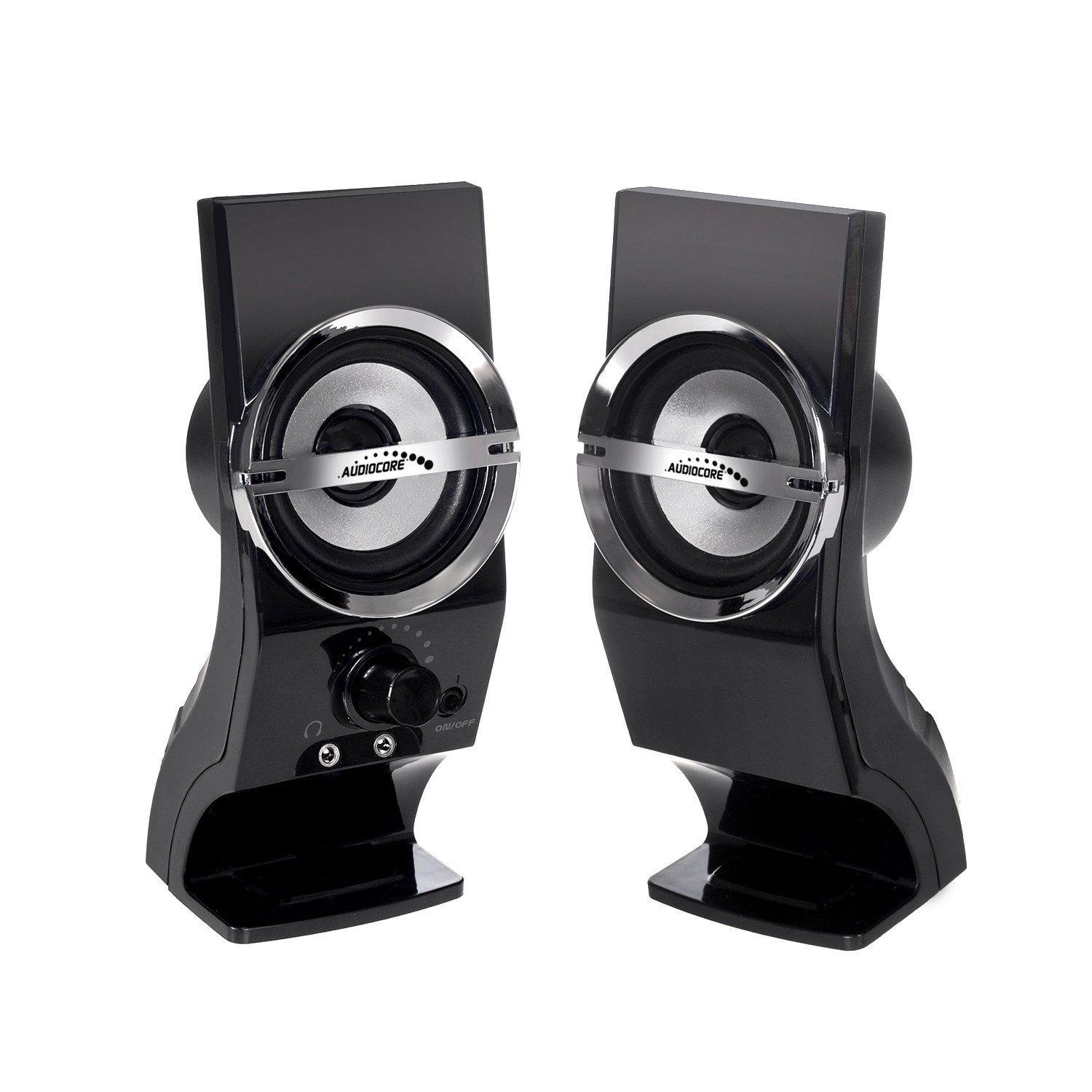 Audiocore AC805 Lautsprechersystem (3.5mm, 2x 3W, 60Hz - 20KHz, 4 Ohm, USB 5V)
