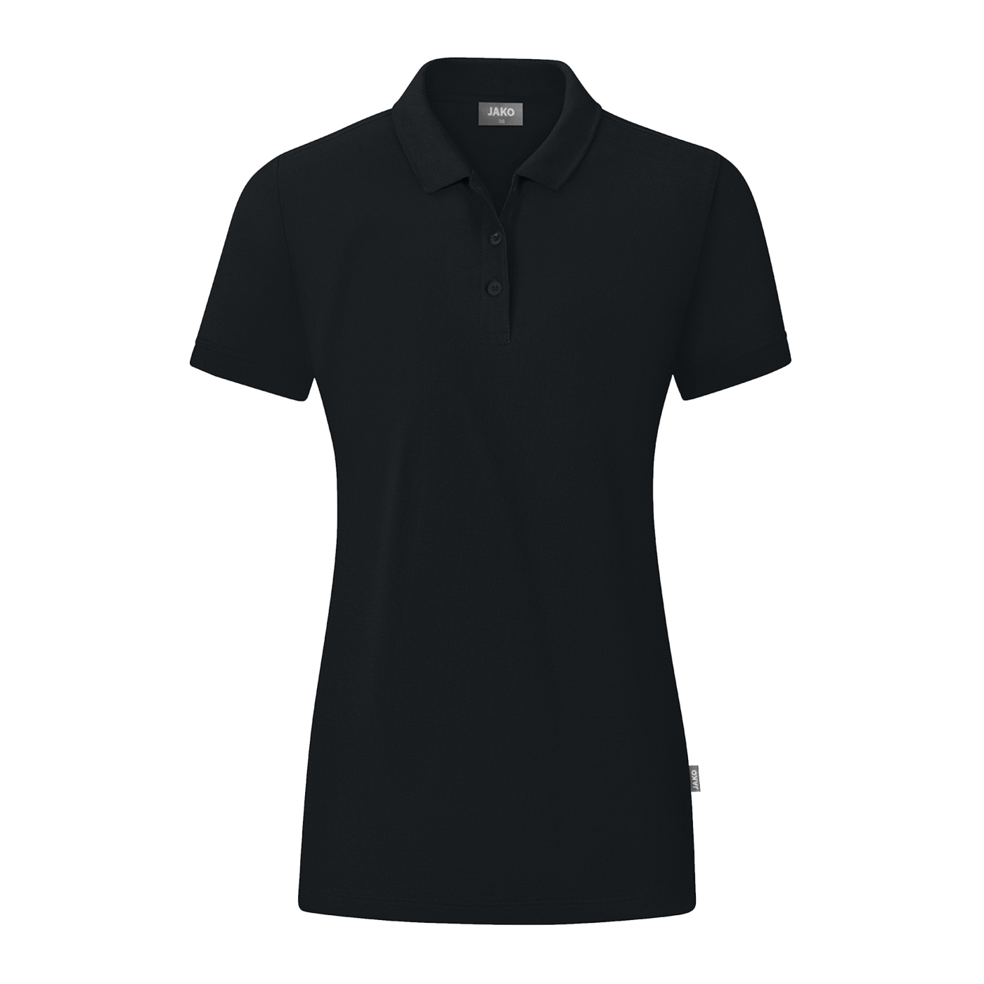 JAKO Organic Polo Shirt Damen Schwarz F800