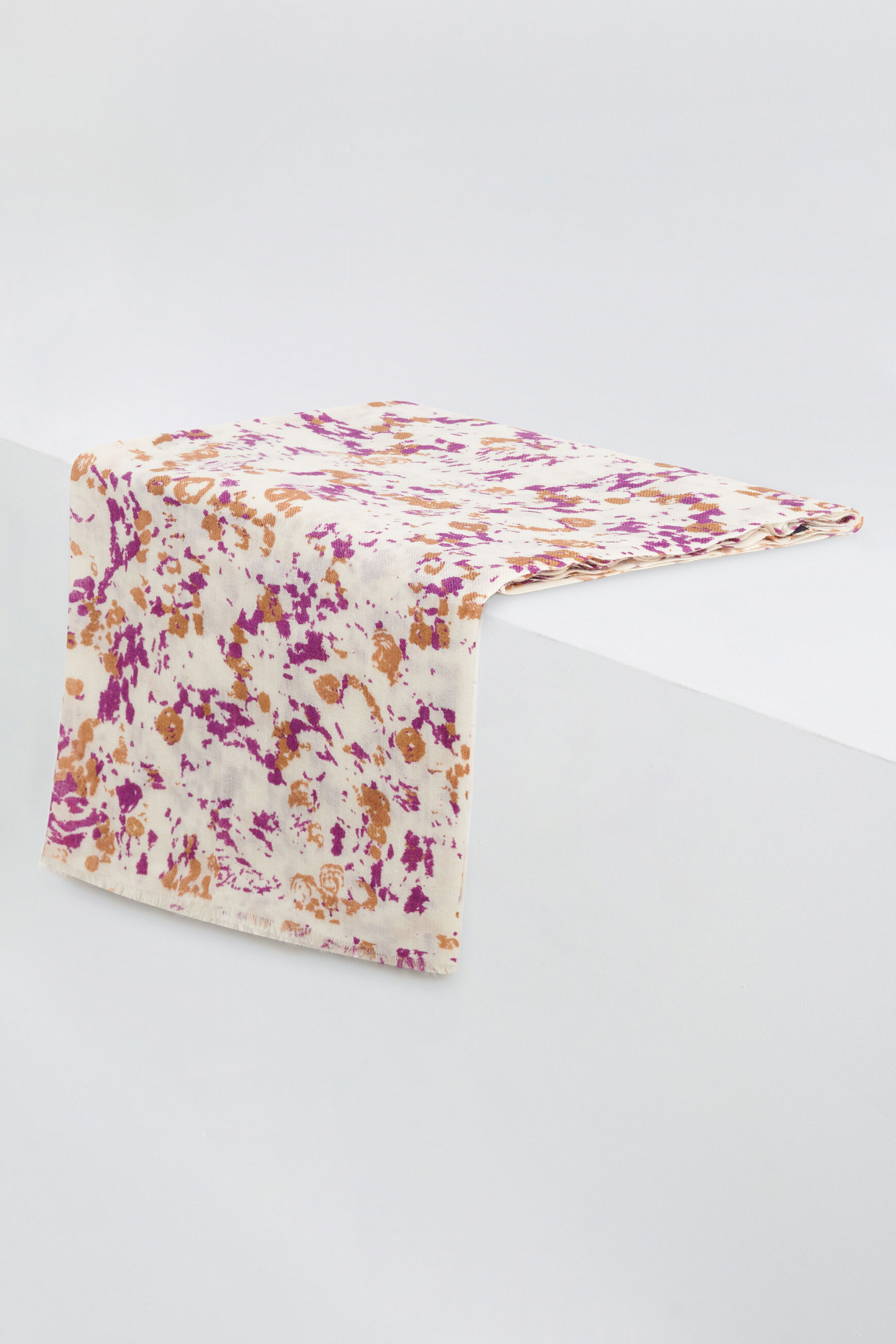 foulard pauline 100% laine ecru femme
