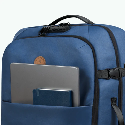 Shiraz medium 2-wheel soft suitcase, blue