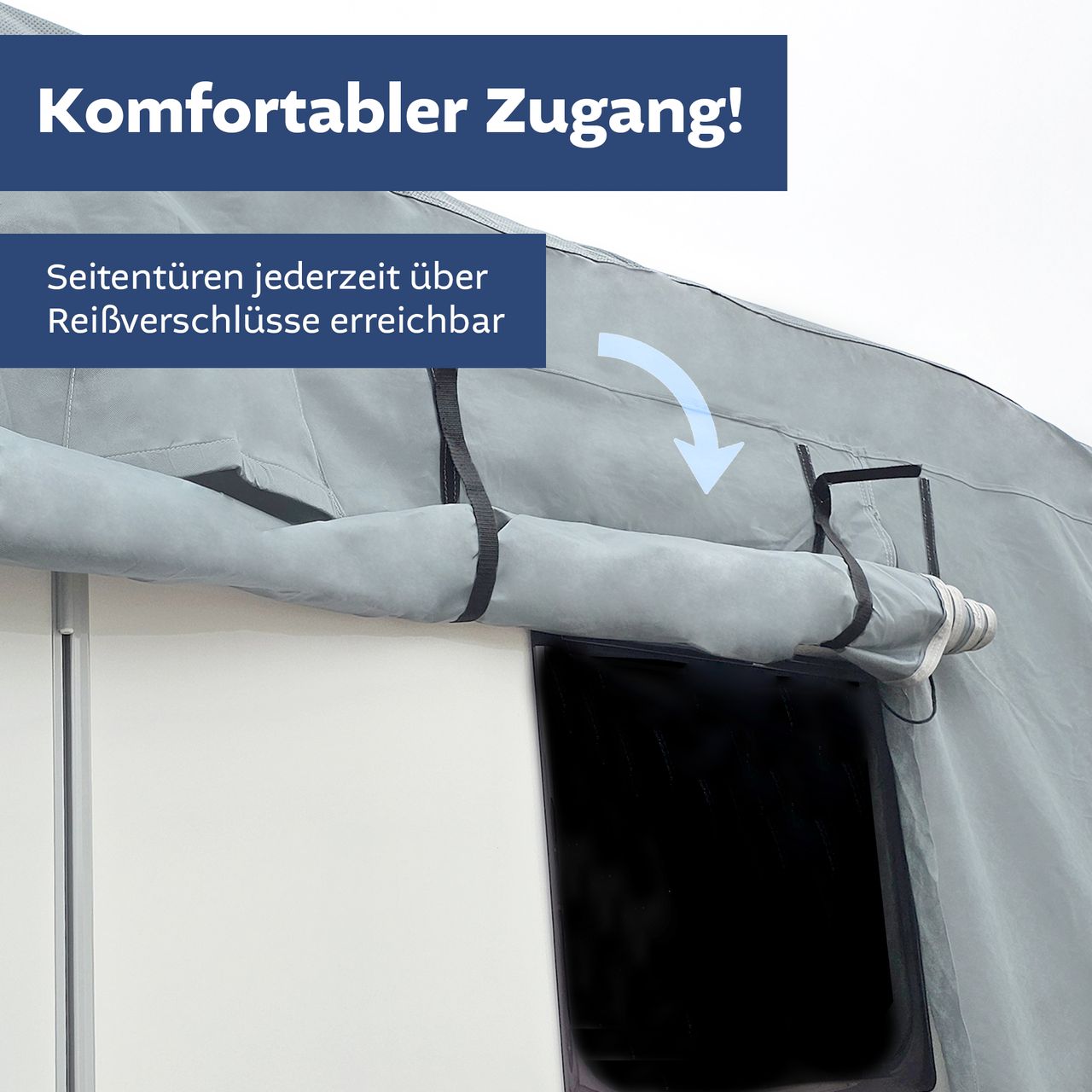 Lemodo Wohnwagen Schutzhülle, S 460 x 250 x 220 cm