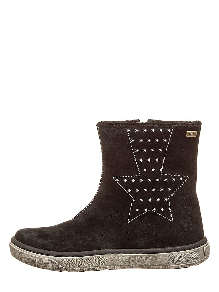 Pio Leder-Stiefeletten in Schwarz günstig kaufen 30