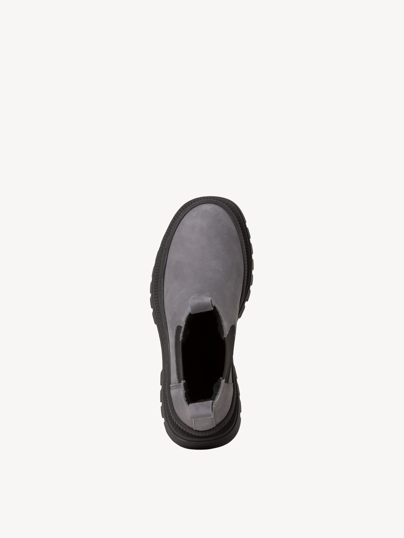 Bottine Chelsea en cuir - gris
