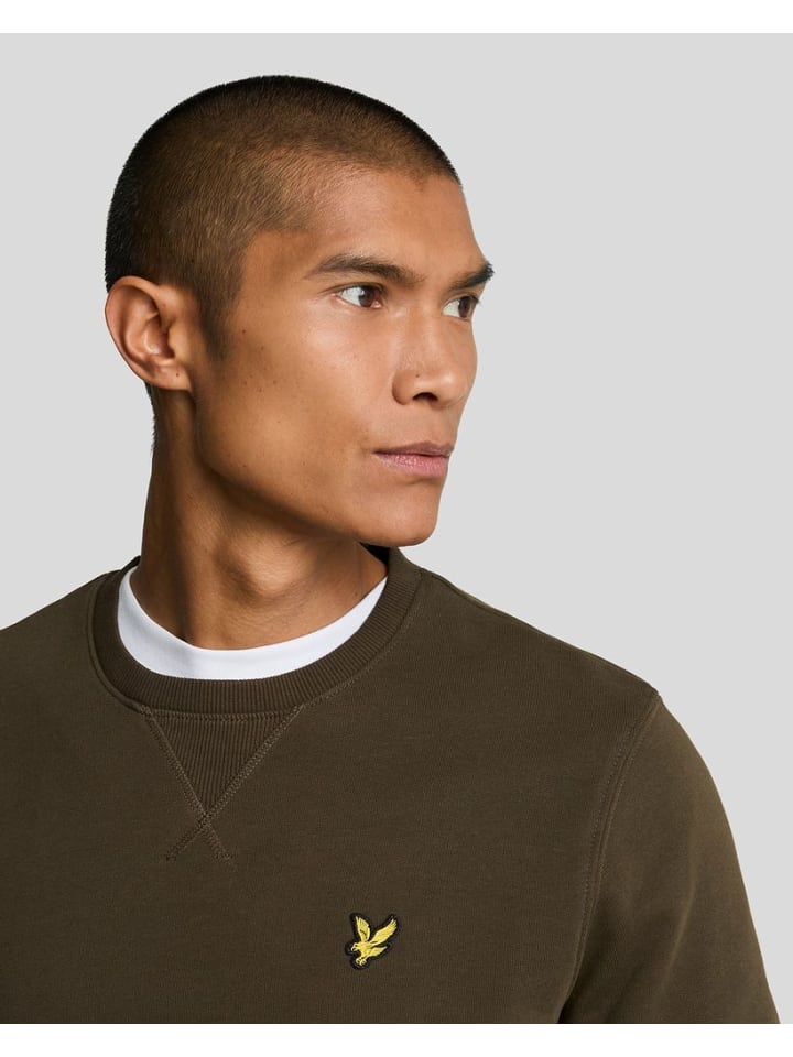 Lyle & Scott Sweatshirt in Olivgrün günstig kaufen