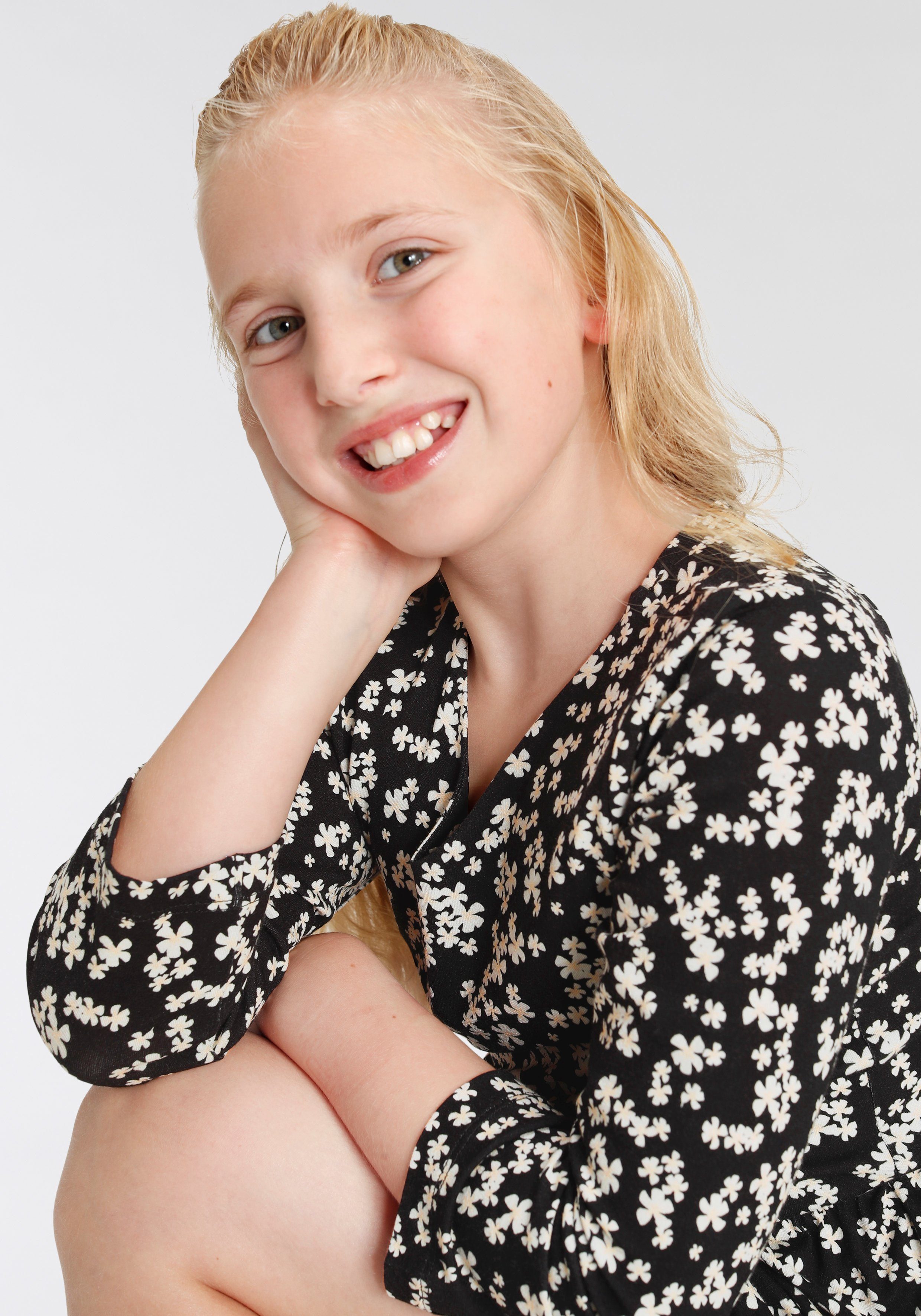 KIDSWORLD Jerseykleid mit Blumen bedruckt