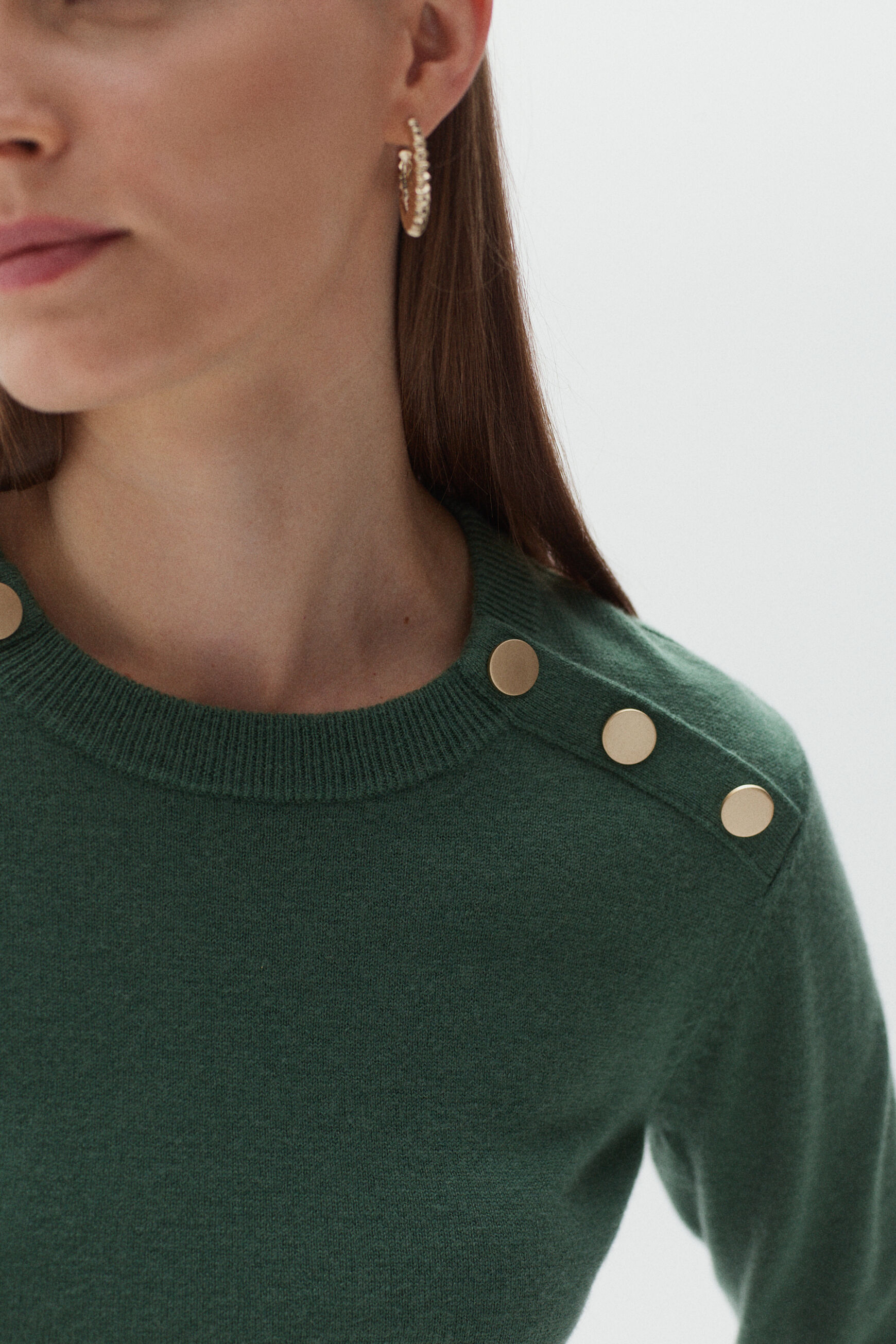pull romuald 100% laine vert clair femme