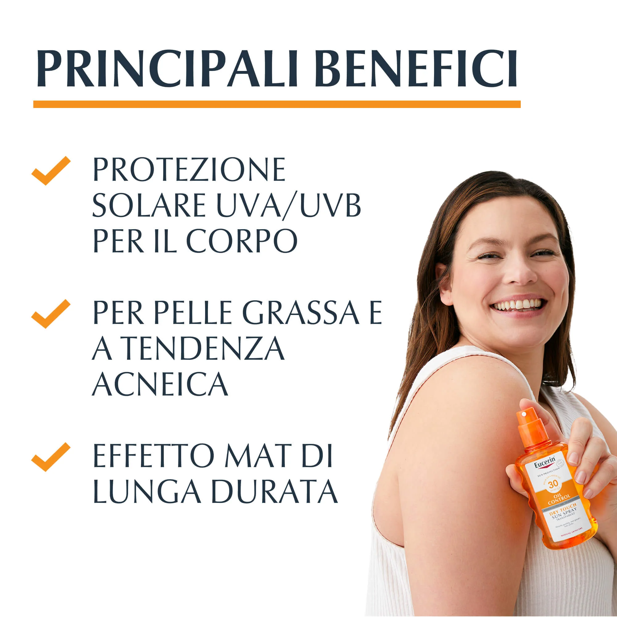 Sun Protection Dry Touch Sun Spray Transparent SPF30 - Vysoko ochranný telový opaľovací sprej.