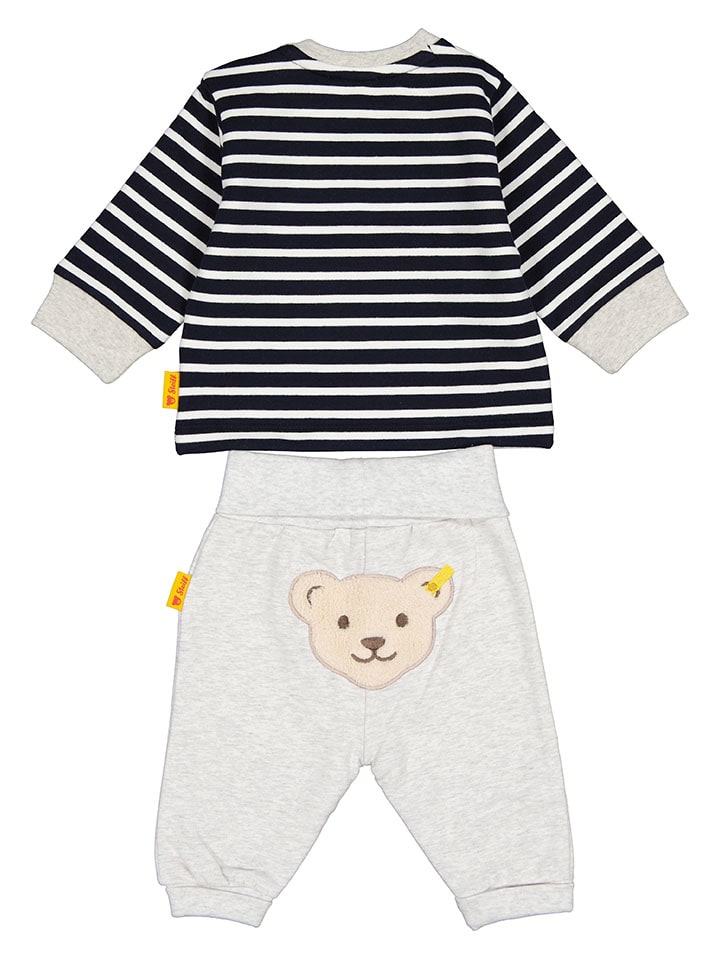 Steiff 2tlg. Outfit in Dunkelblau/ Grau günstig kaufen