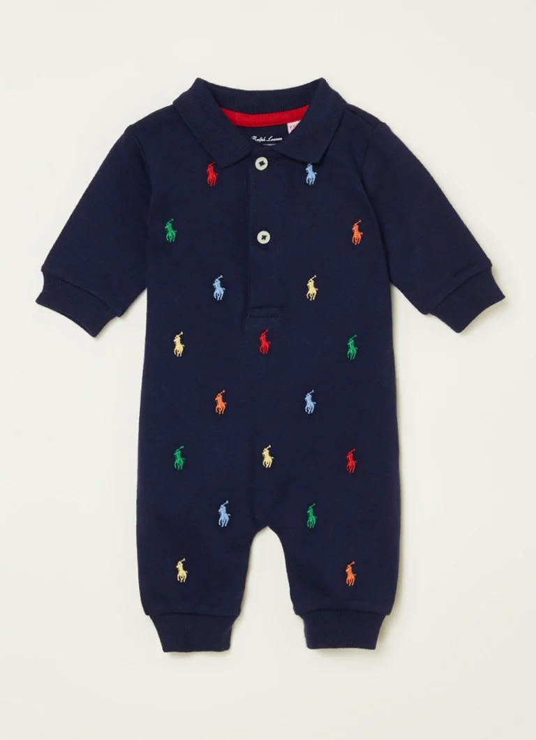 Ralph Lauren bērnu kostīms ar polo apkakli un izšuvumu no logotipa