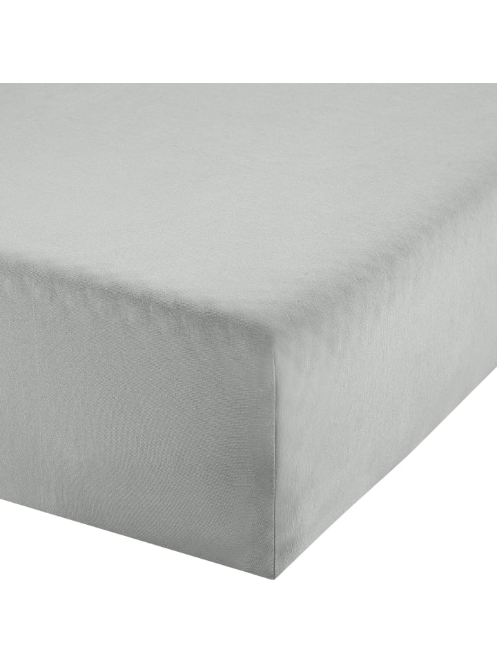 Erwin Müller Single-Jersey Boxspringbett-Spannbettlaken Freising in grau günstig kaufen
