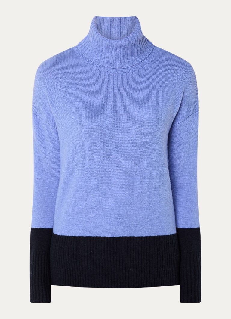 Pulover cu guler înalt Hobbs Melodie din amestec de lână merinos tricotată fin