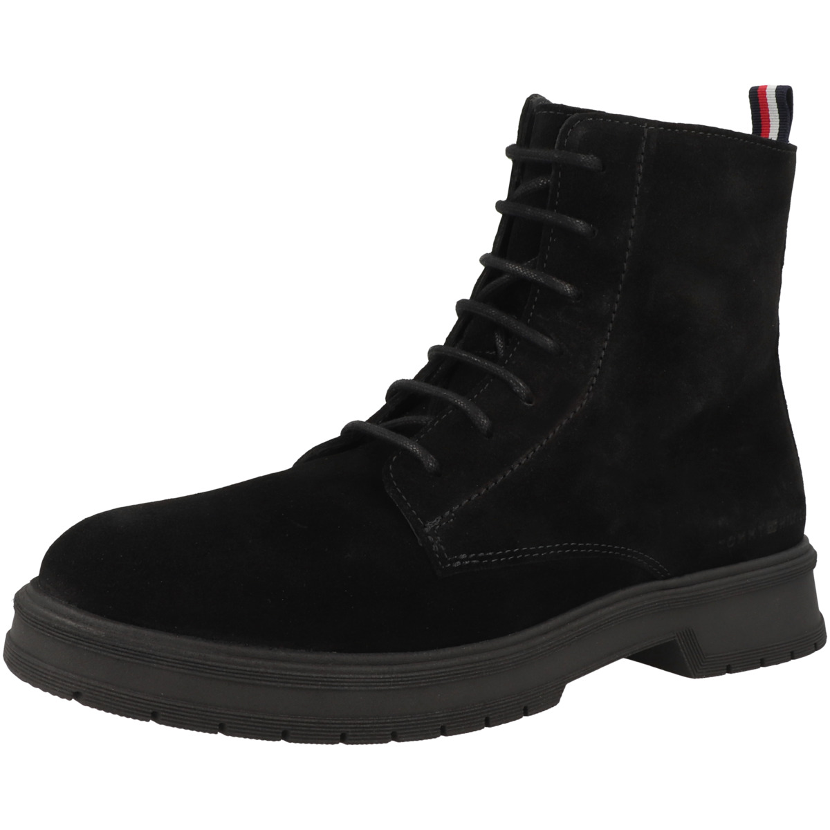 Tommy Hilfiger Core Suede Schnürboots schwarz