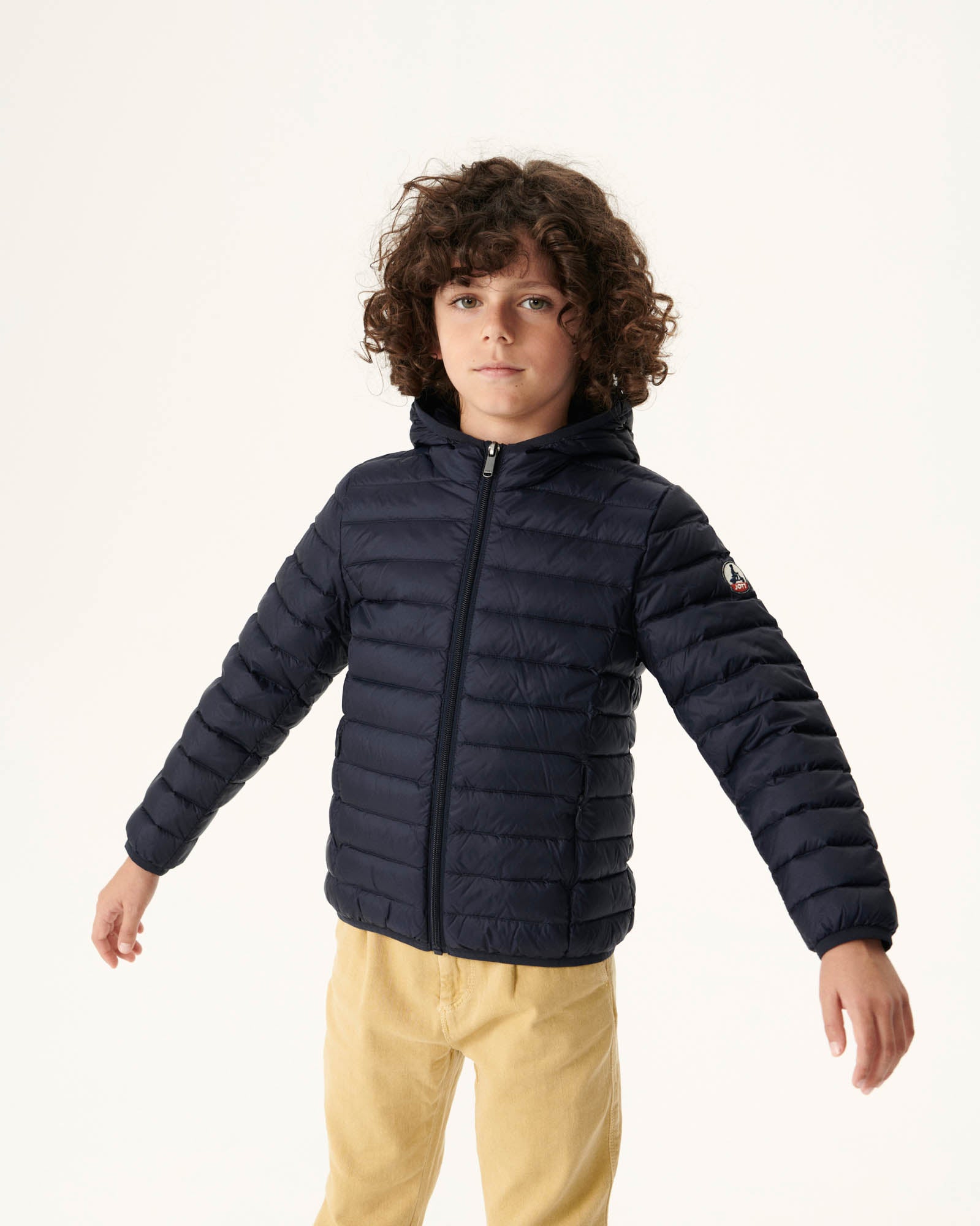 Doudoune légère à capuche enfant Marine Hugo
