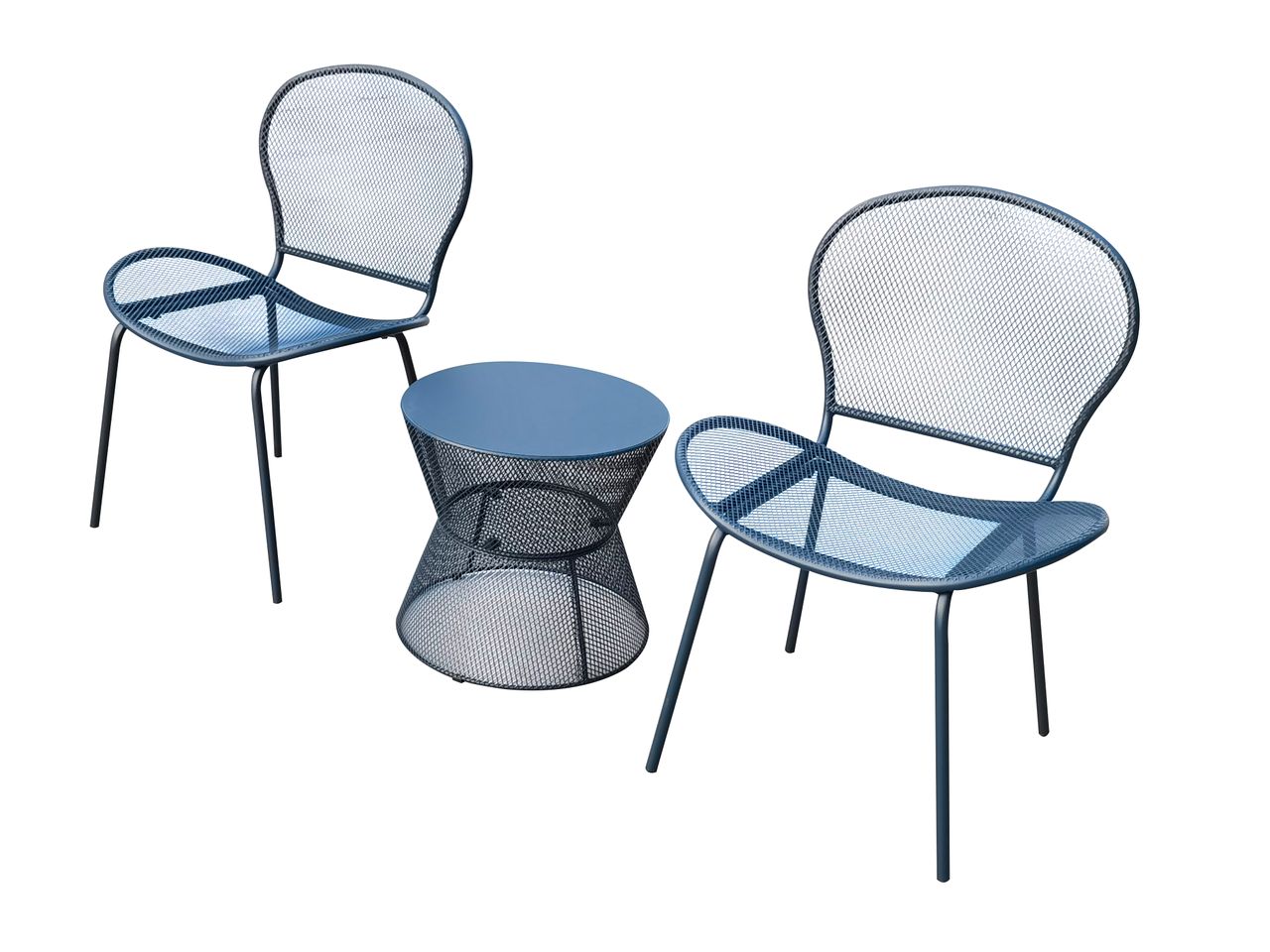 Happy Home Happy Home 3 tlg. modernes Bistro Set HGS58-DBL dunkelblau