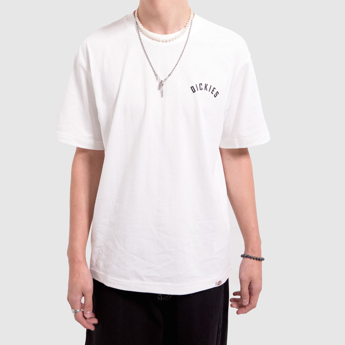 DICKIES párduc póló fehér színben