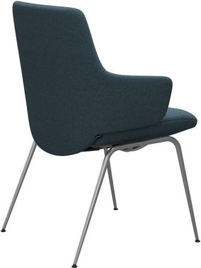 Stressless® Polsterstuhl Laurel, Low Back mit Armlehne, Größe L, mit Beinen aus Stahl in Chrom glänzend