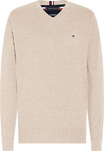 TOMMY HILFIGER Herren Strickpullover V-Kragen Baumwolle/Kaschmir Regular Fit