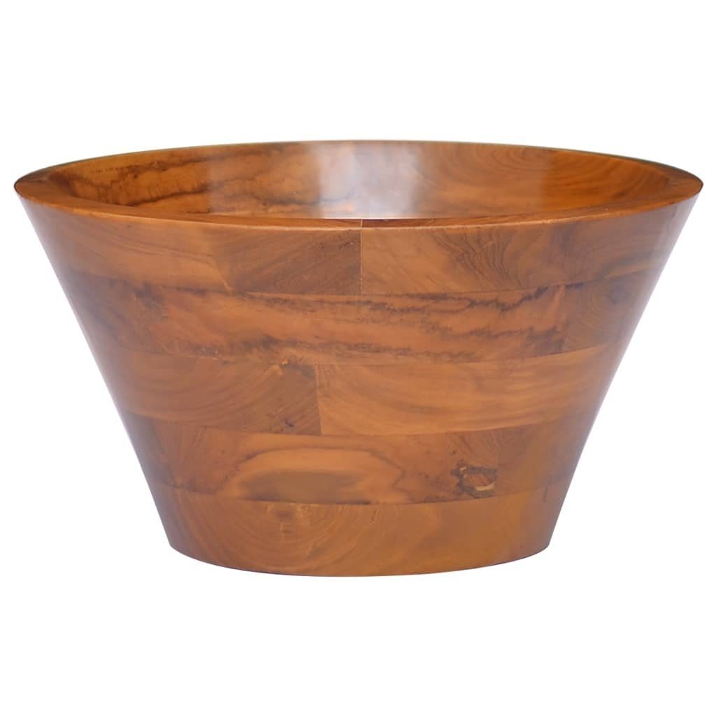 vidaXL Waschbecken Waschbecken Massivholz Teak Φ40x20 cm