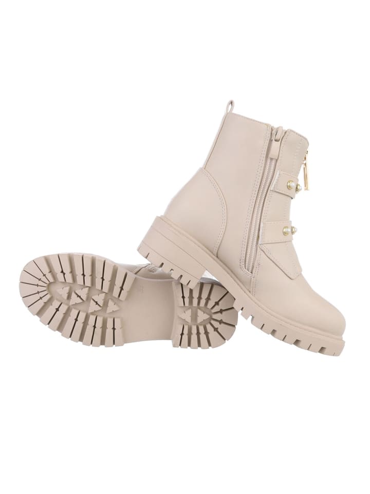 Ital-Design Stiefelette in Beige günstig kaufen