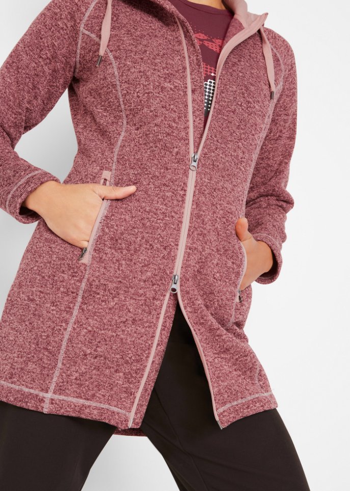 Long-Fleecejacke