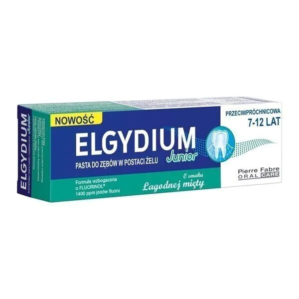 Elgydium dantų pasta vaikams 7-12 metų, švelni mėta
