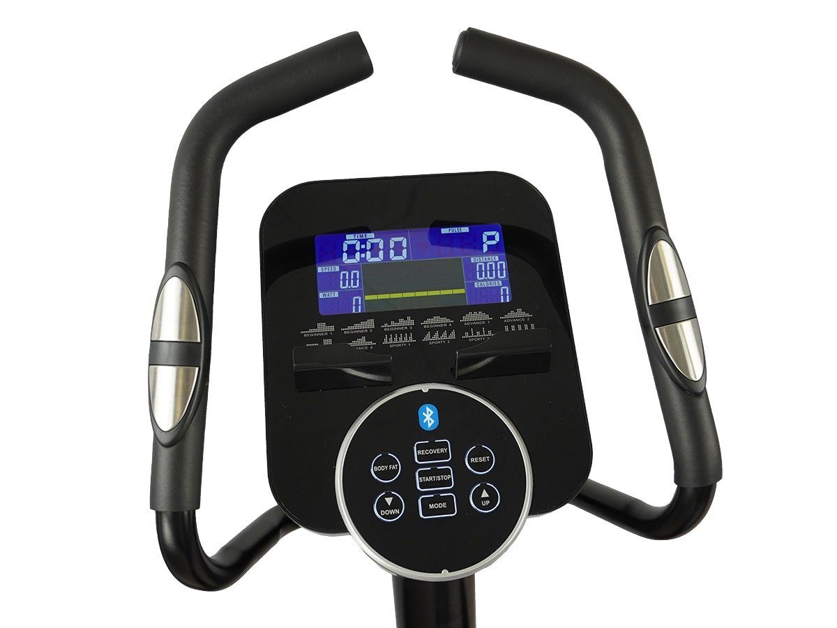 Skandika Crosstrainer Adrett Ellipsentrainer Heimtrainer (Bluetooth, App kompatibel, Halterung für Tablet oder Smartphone), Design Hometrainer mit Bluetooth