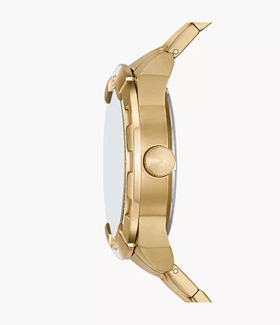 Fossil Uhr Bronson Automatikwerk Edelstahl goldfarben