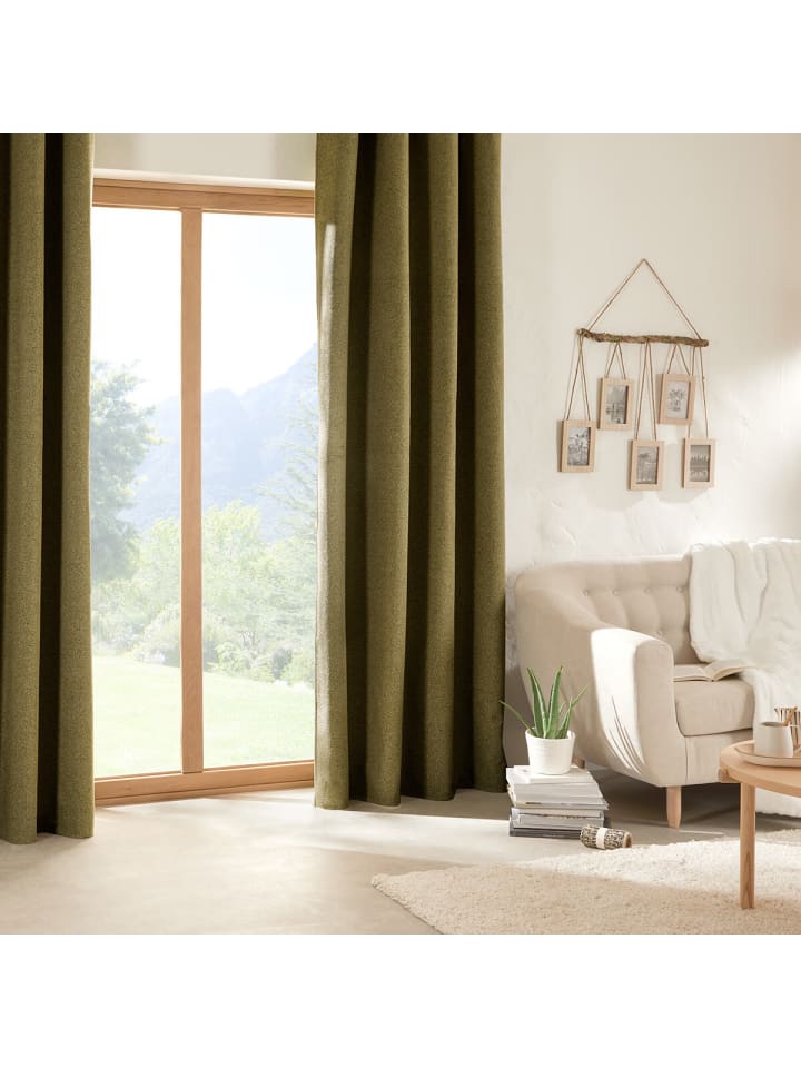 Atmosphera Créateur d'intérieur Verdunkelungsvorhang in grün günstig kaufen onesize