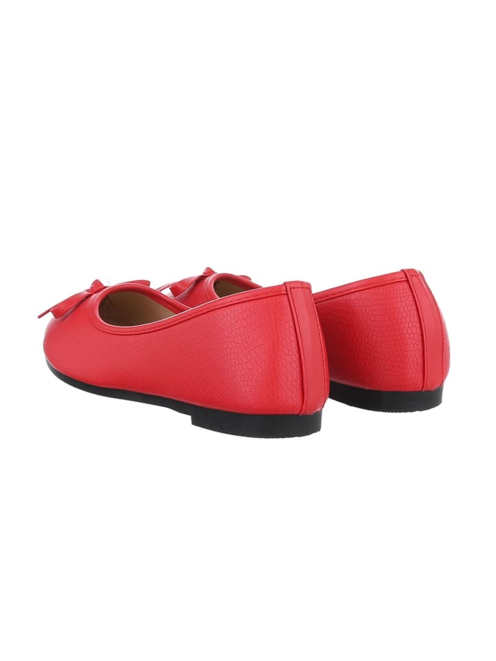 Ital-Design Ballerina in Rot günstig kaufen