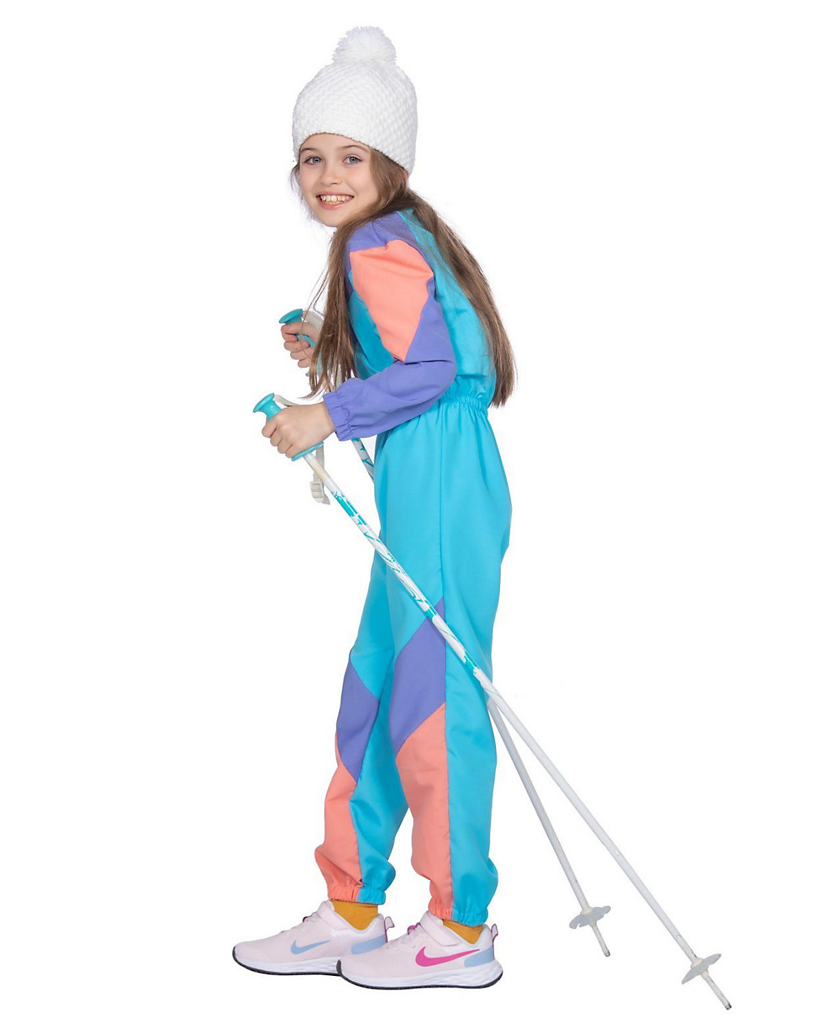 80er Skianzug Kostüm für Kinder