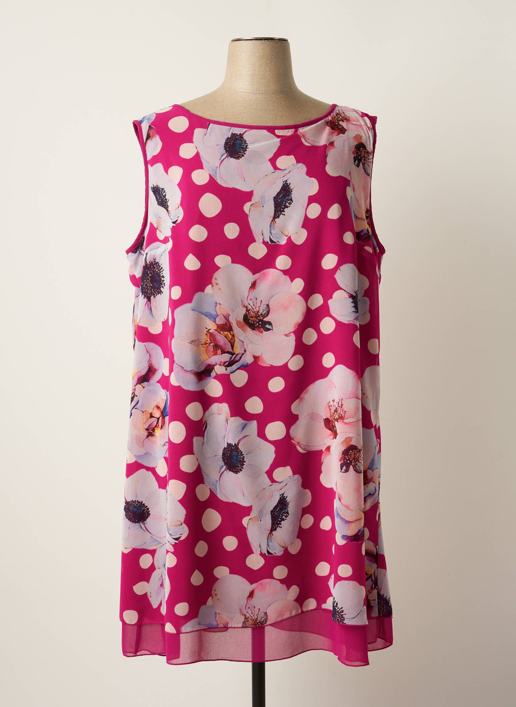 Spg Woman Tuniquesansmanche Femme couleur rose