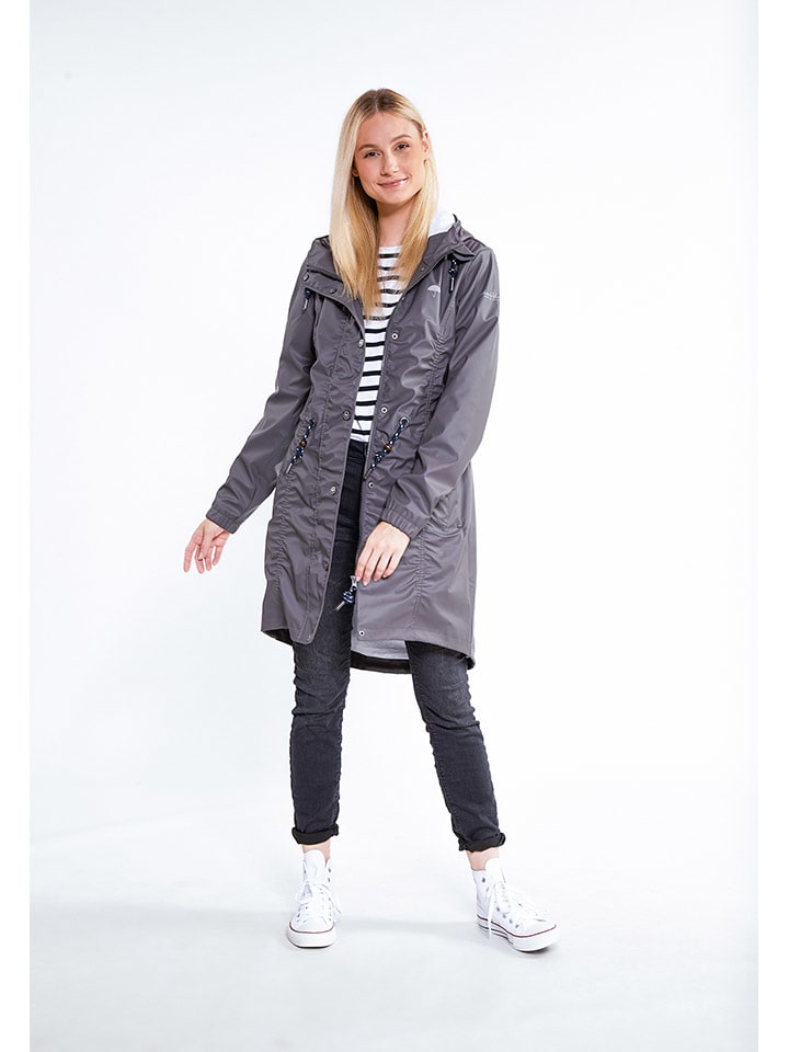 Schmuddelwedda Regenparka in Grau günstig kaufen