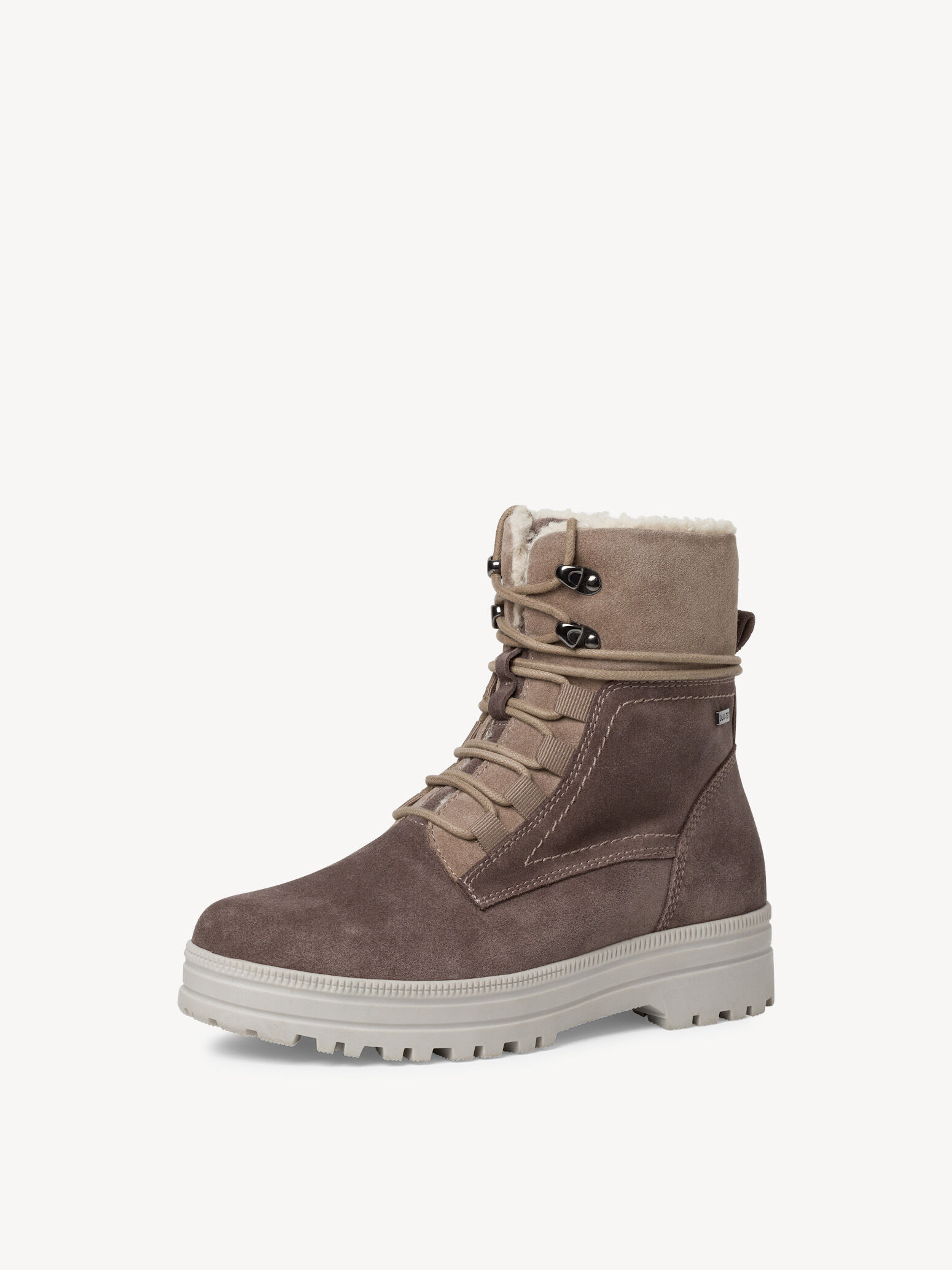 Bottine en cuir - gris