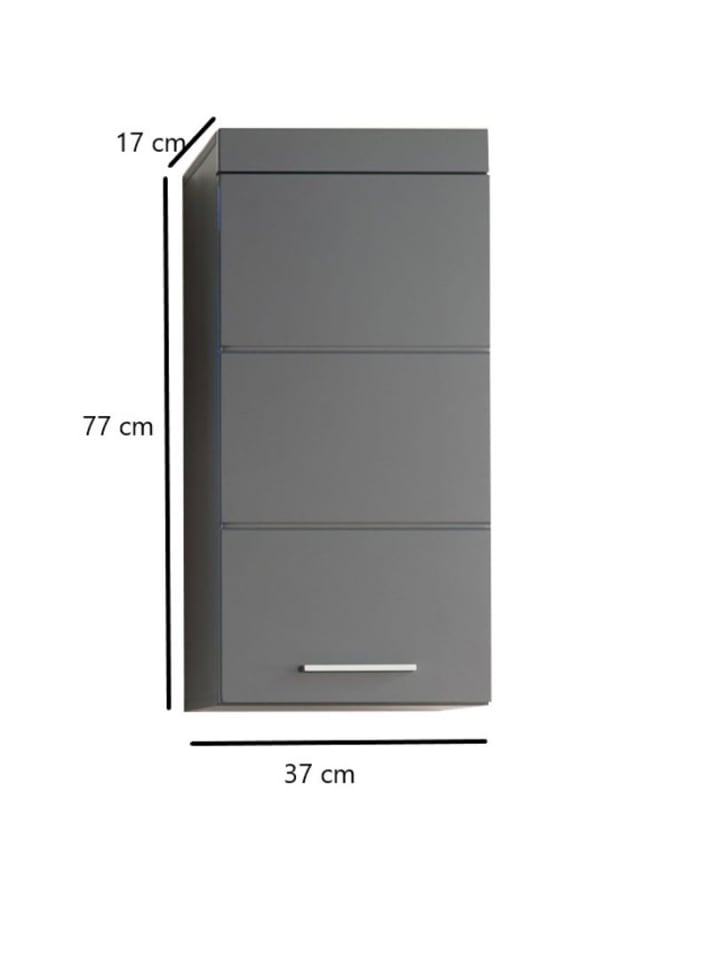 ebuy24 Badschrank AmandaMandoBea Grau 37 x 23 cm günstig kaufen onesize