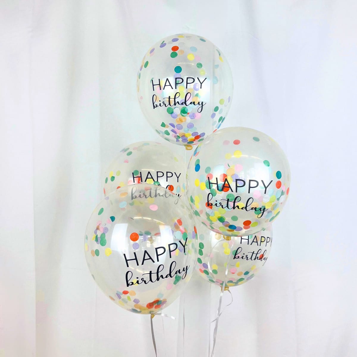 Luftballons Konfetti \Happy Birthday\