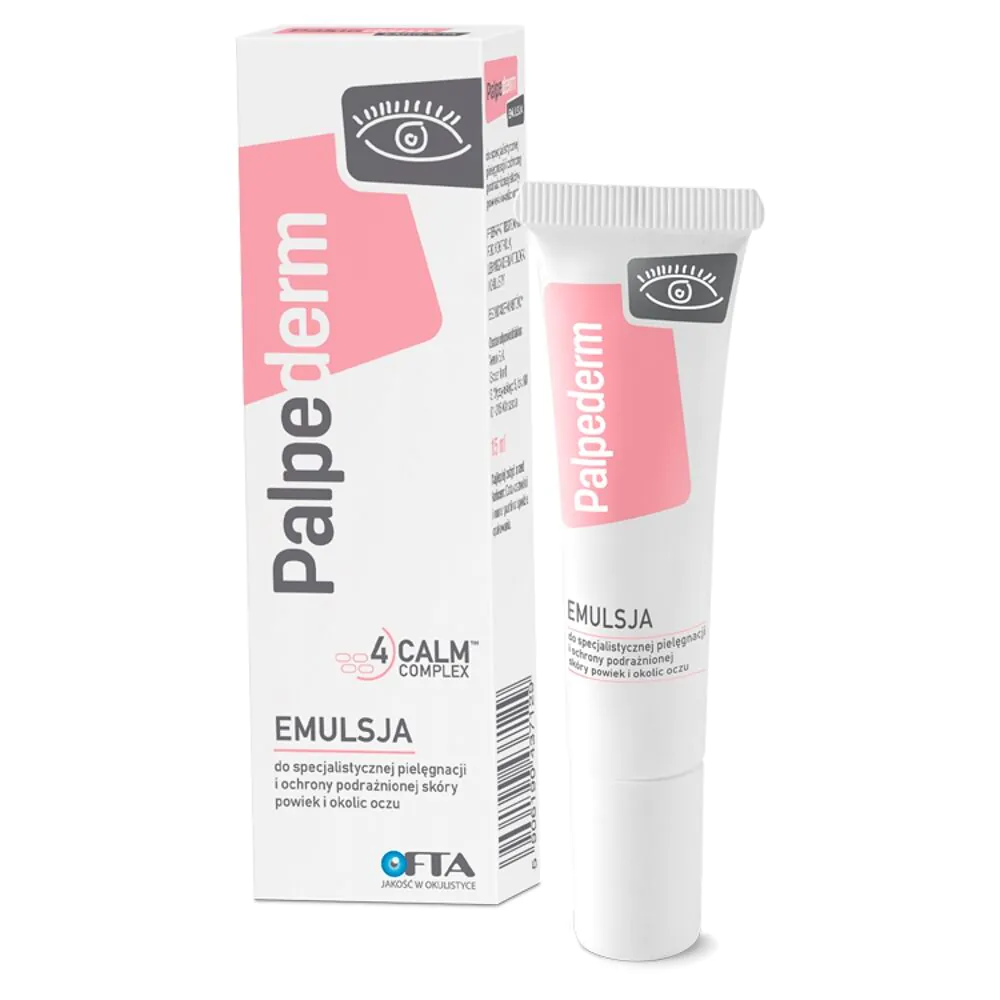 Palpederm, emulsija vokų ir odos aplink akis priežiūrai