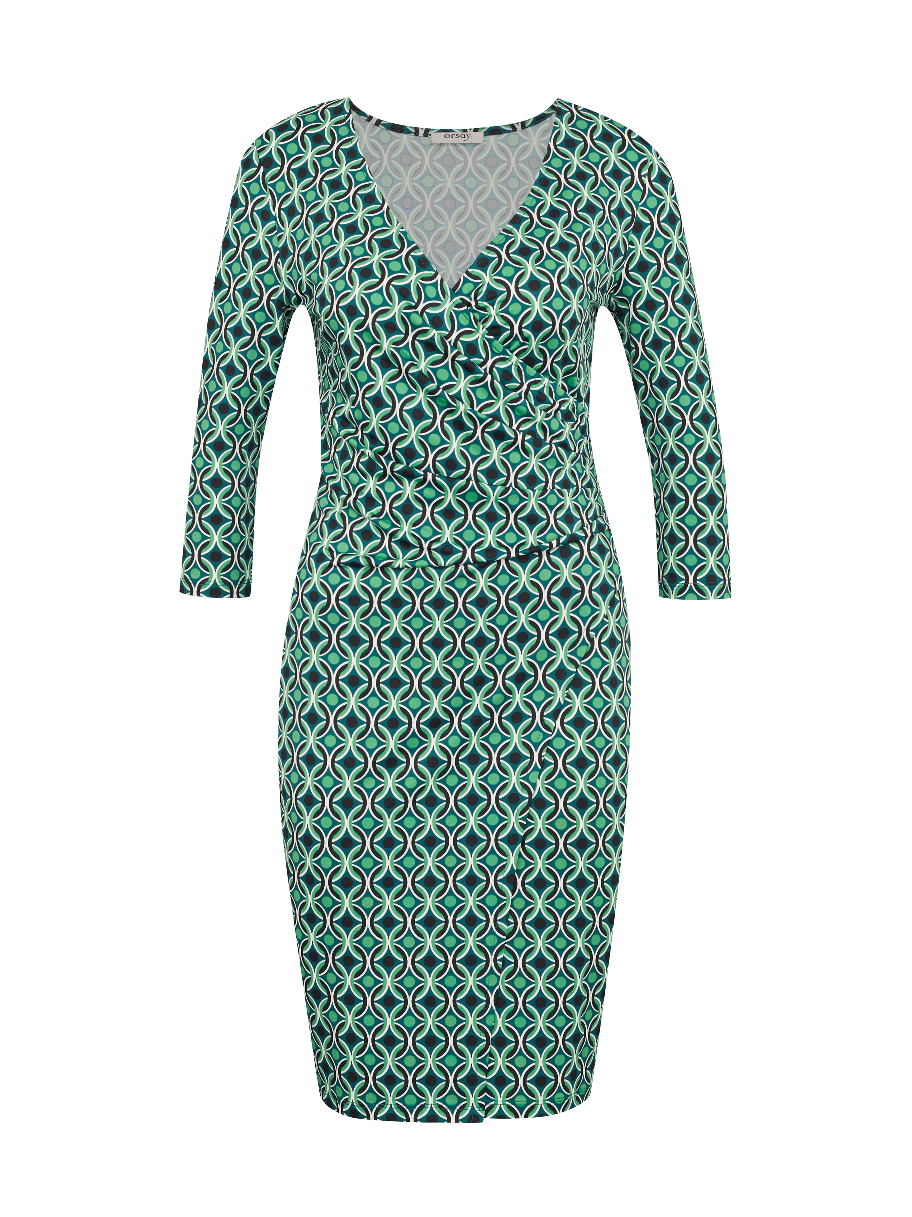Grünes knielanges Damenkleid ORSAY
