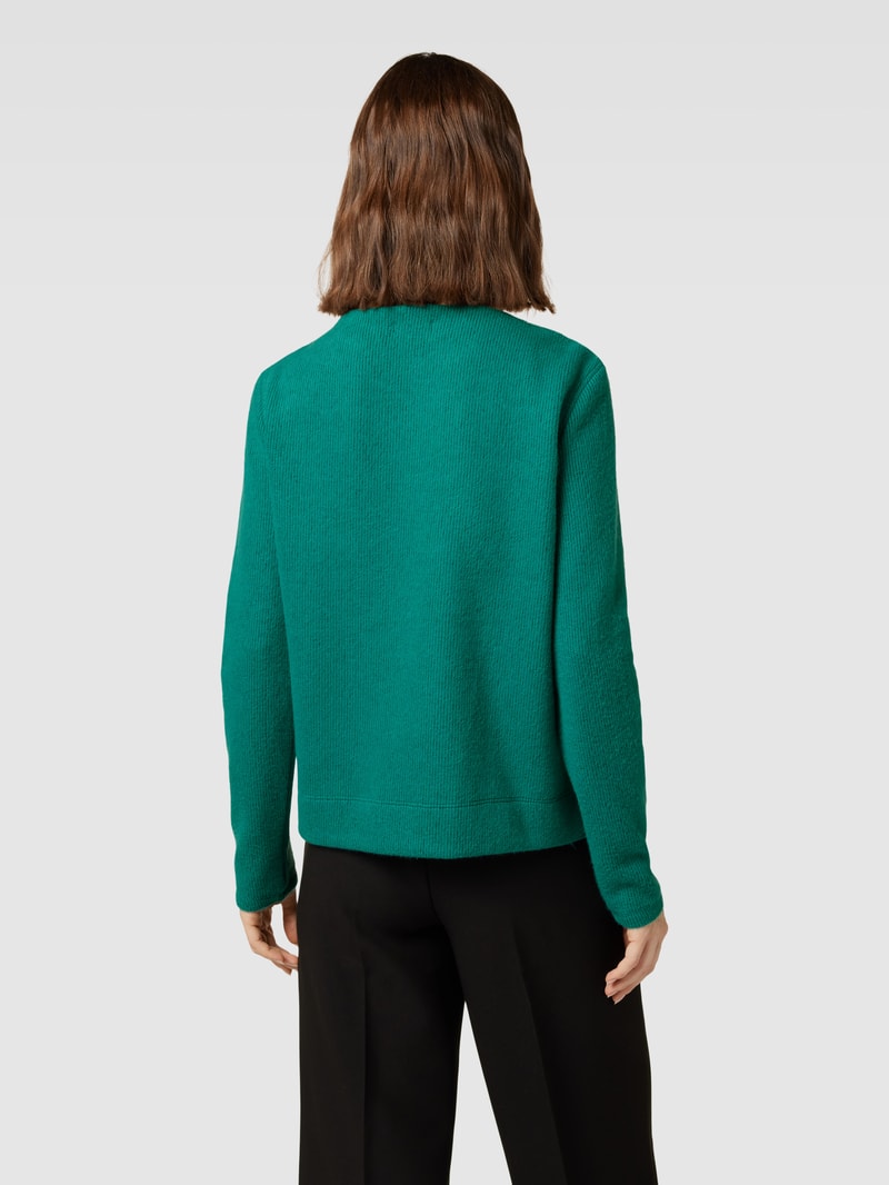Strickpullover mit Viskose-Anteil und U-Boot-Ausschnitt in bottle