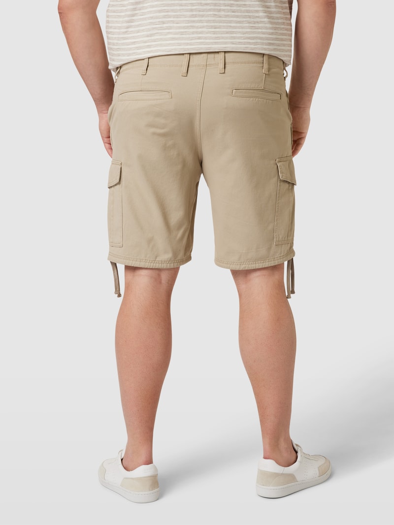 PLUS SIZE Cargoshorts mit Tunnelzug Modell 'MARLEY' in beige