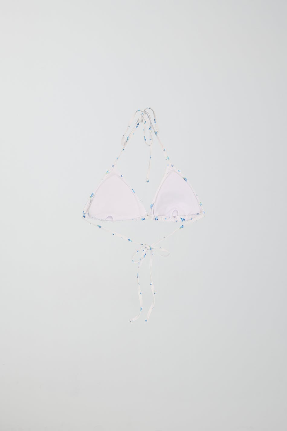 Frill halterneck bikini triangle