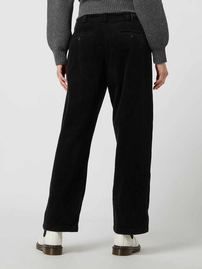 Cordhose aus Baumwolle in dunkelgrau